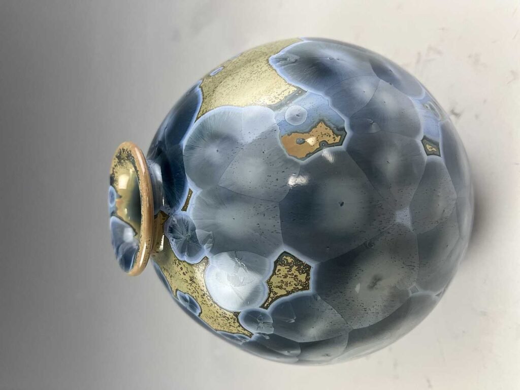 Blue Crystalline Sphere