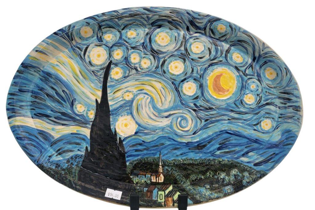 Stary night large platter